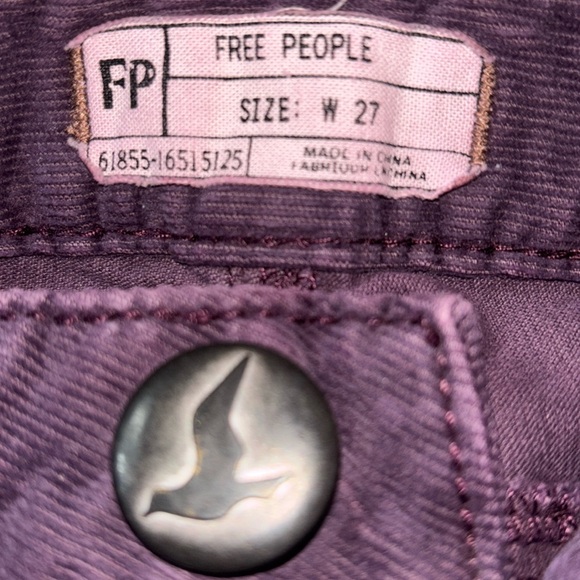🕊️Free People Skinny Corduroy Pants, Size 27 - Picture 2 of 16